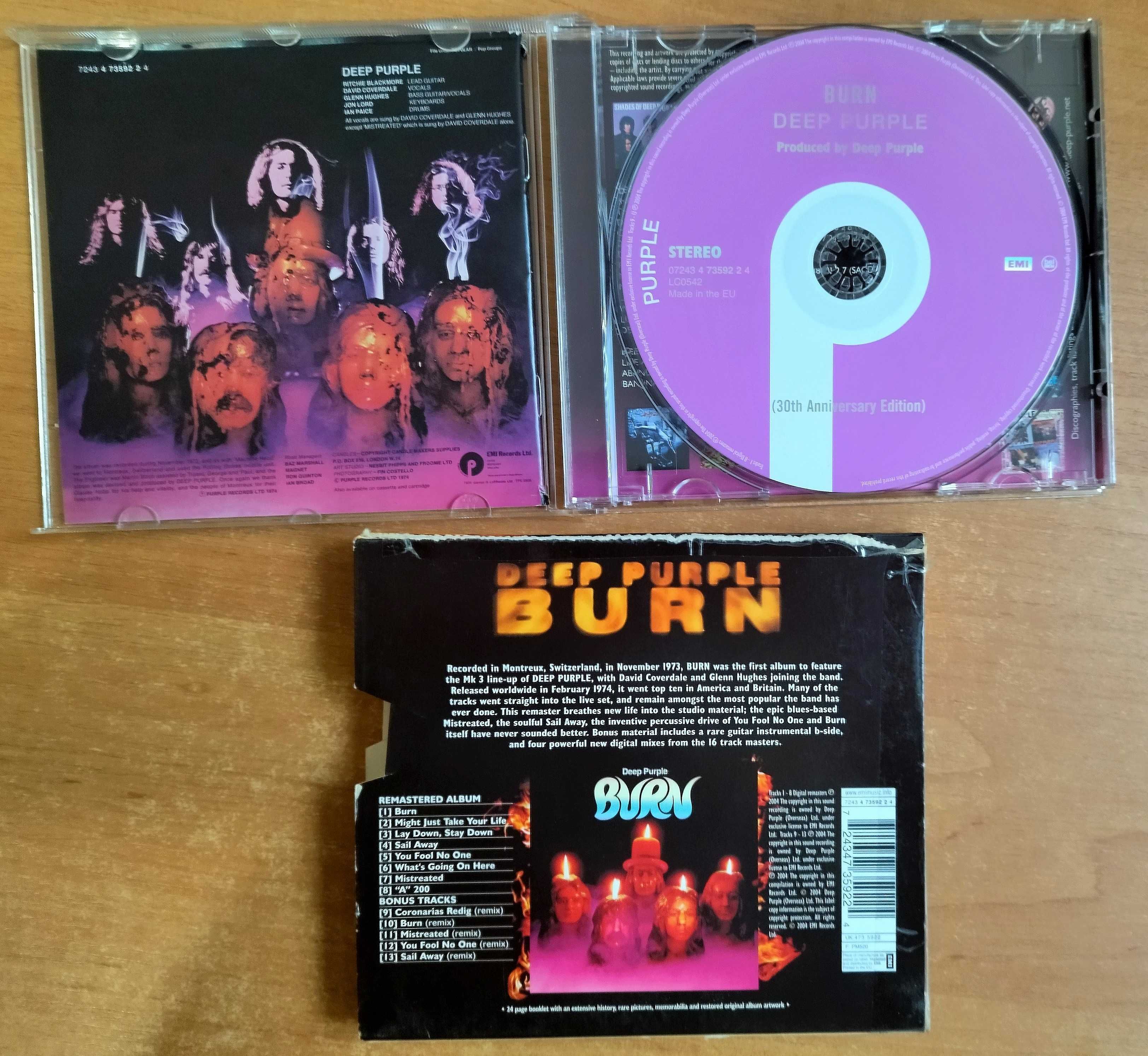 Deep Purple Burn  30 th  Anniversary Edition CD