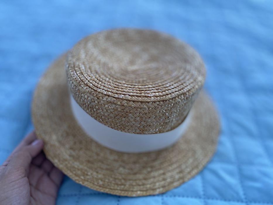 Шляпа канотье саломянная Twins Style