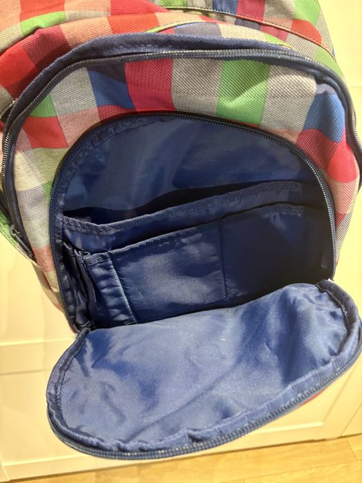 Plecak Roxy duży różowy w kratkę