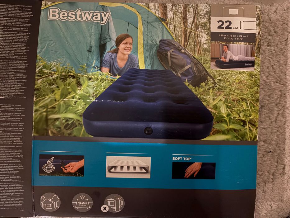 Colchão de Ar + Bomba de Ar Elétrica