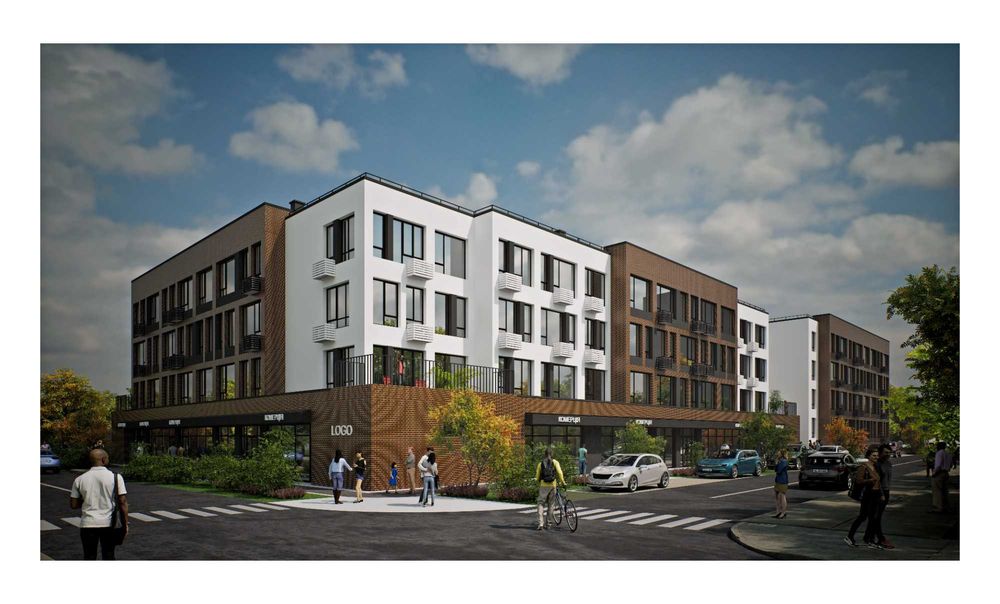 ЖК"Петрівське Містечко 2" Аптека-70 кв.м.Фасад Вітрини від забудовника