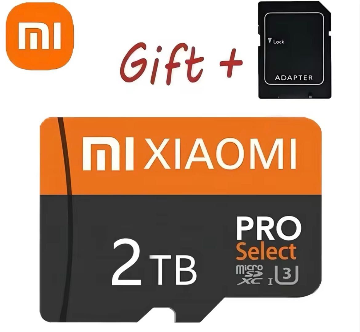 Карта памʼяті XIAOMI 2 ТБ microSD + адаптер | Швидка доставка