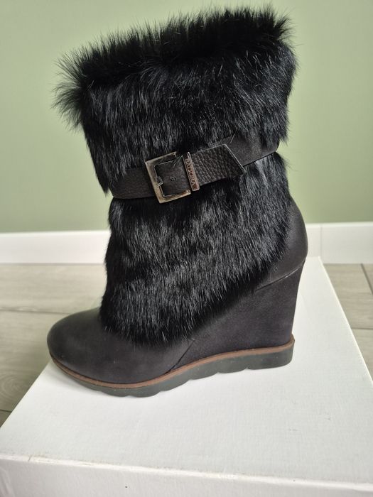Badura botki futro rozmiar 37 jak nowe