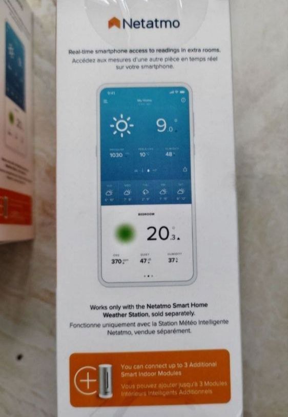 Метеостанція   Датчик Netatmo Additional Indoor Module (NIM01-WW) Нова