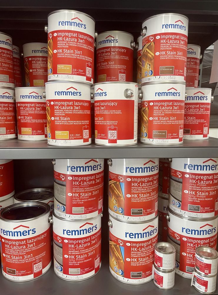 Impregnat do drewna 5 l.  Remmers HK-Lasur 3 w 1