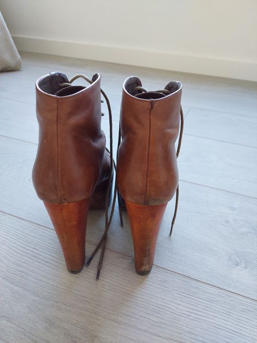 Botas salto alto Jeffry Campbell castanho