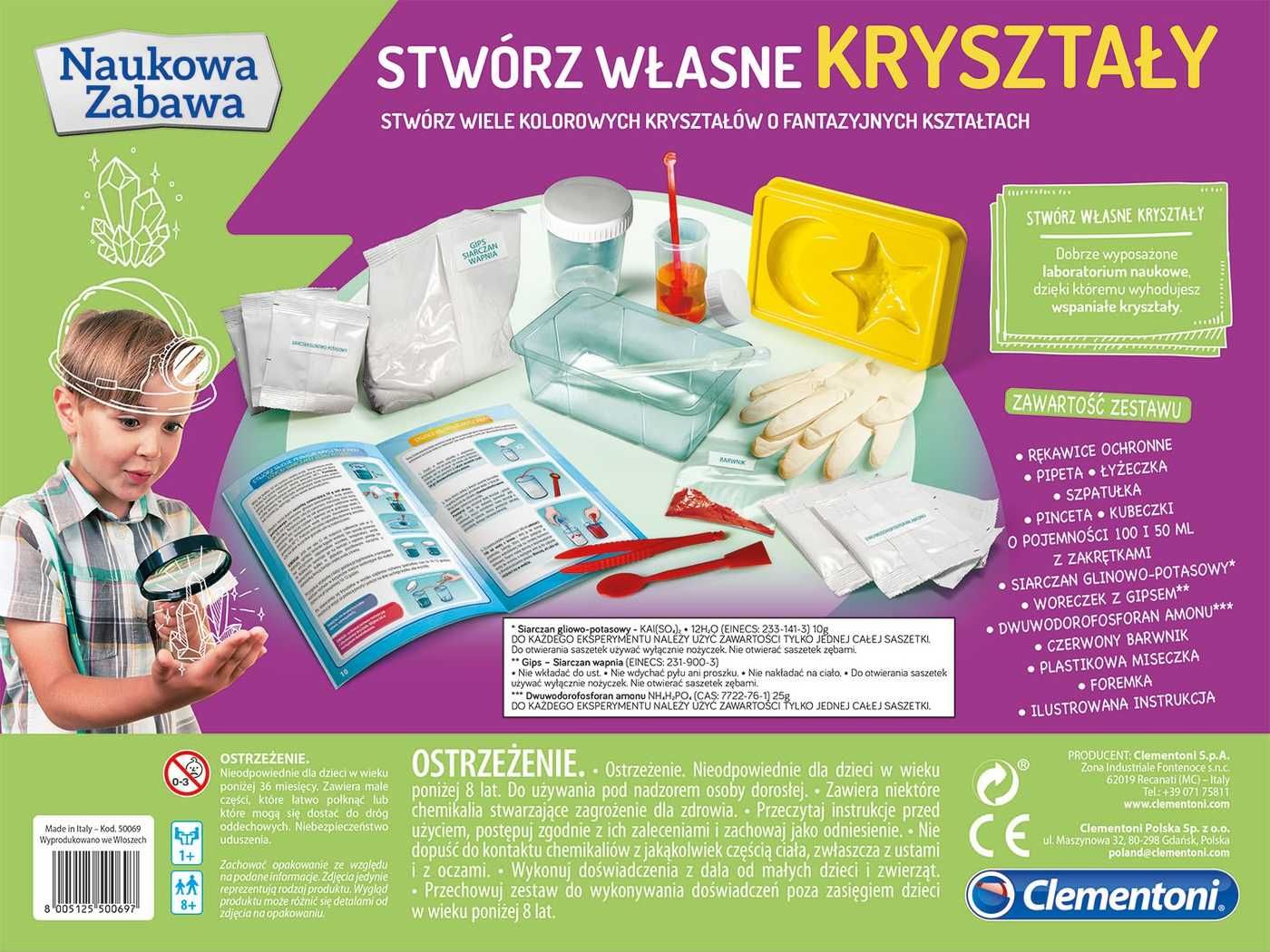 Clementoni 50069 Stwórz Własne KRYSZTAŁY