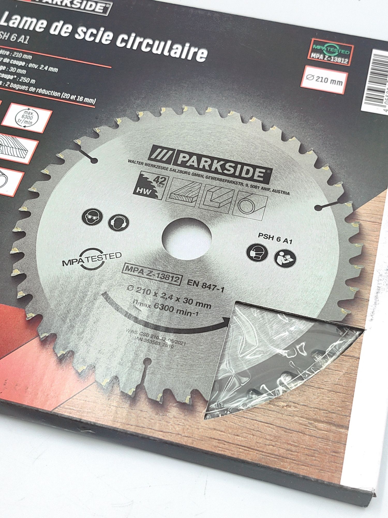 Tarcza do ręcznej pilarki tarczowej PARKSIDE, Ø 210 mm - 42 zęby