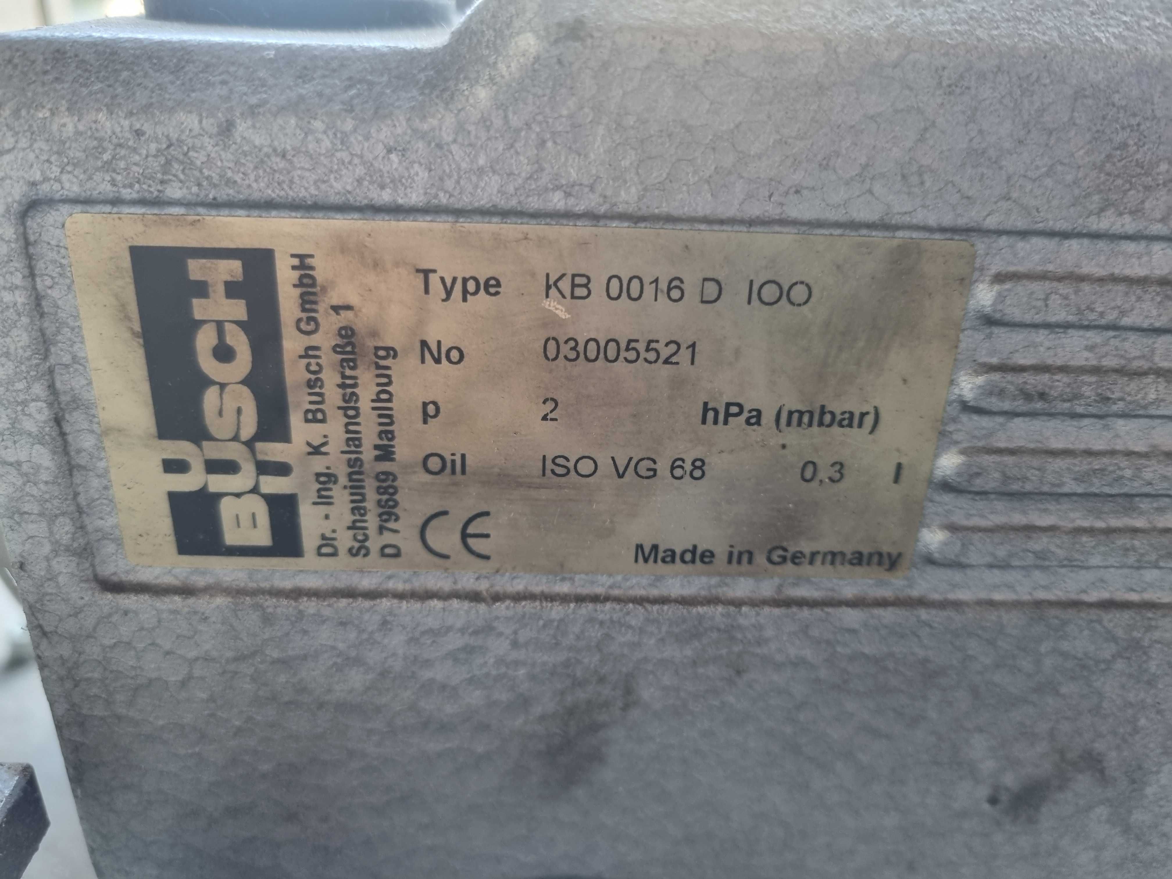 Pompa próżniowa Busch KB 0016 D