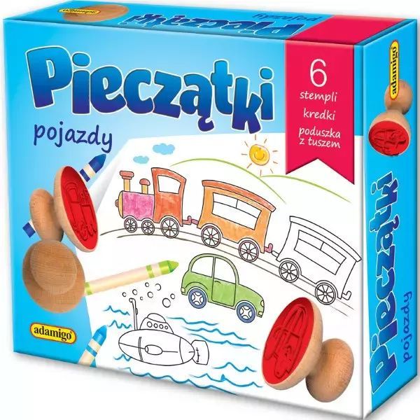 Pieczątki. Pojazdy. Adamigo