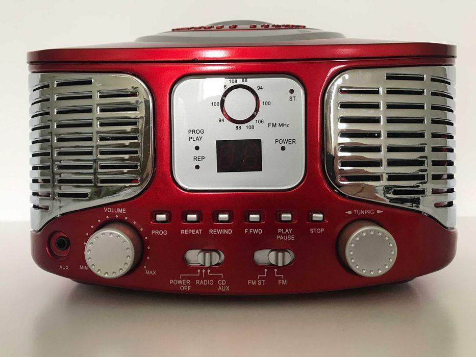 Ретро Бумбокс Auna RCD-320  CD-плеєр FM AUX Німеччина (10027419)