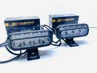 2 x Led lampy soczewkiwe 12W barwa biała. 8,5 x 3,5cm z mocowaniem 12V