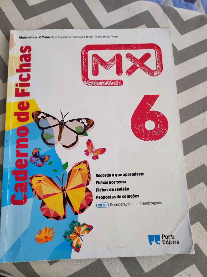 Caderno de fichasde Matemática MX 6