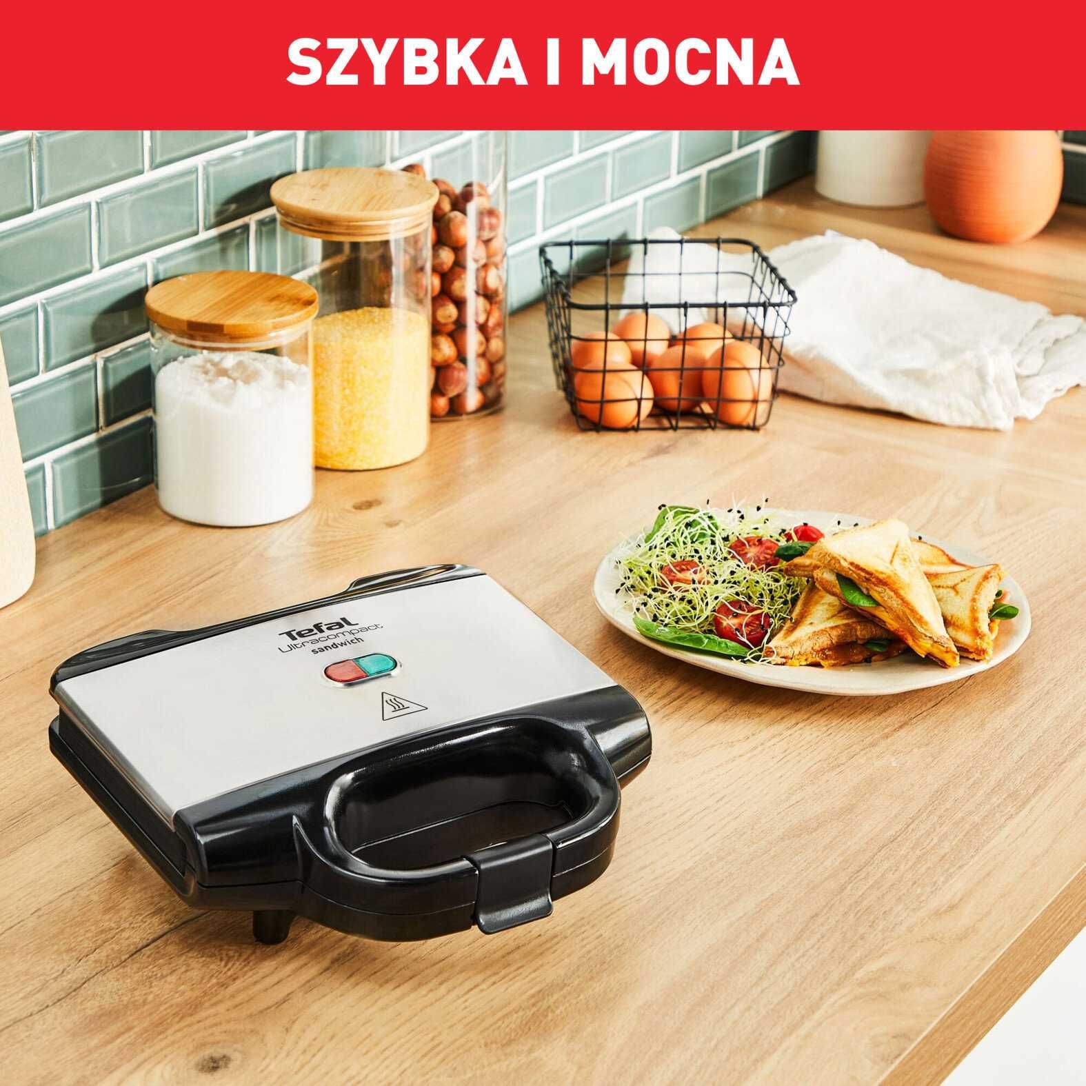NOWY Toster Tefal 700W Opiekacz Do Kanapek NIEPRZYWIERAJĄCA POWŁOKA