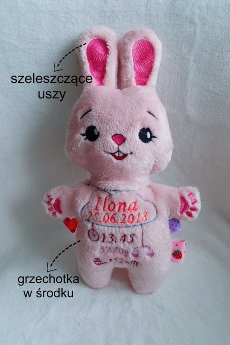 Zając metryczka 30 cm
