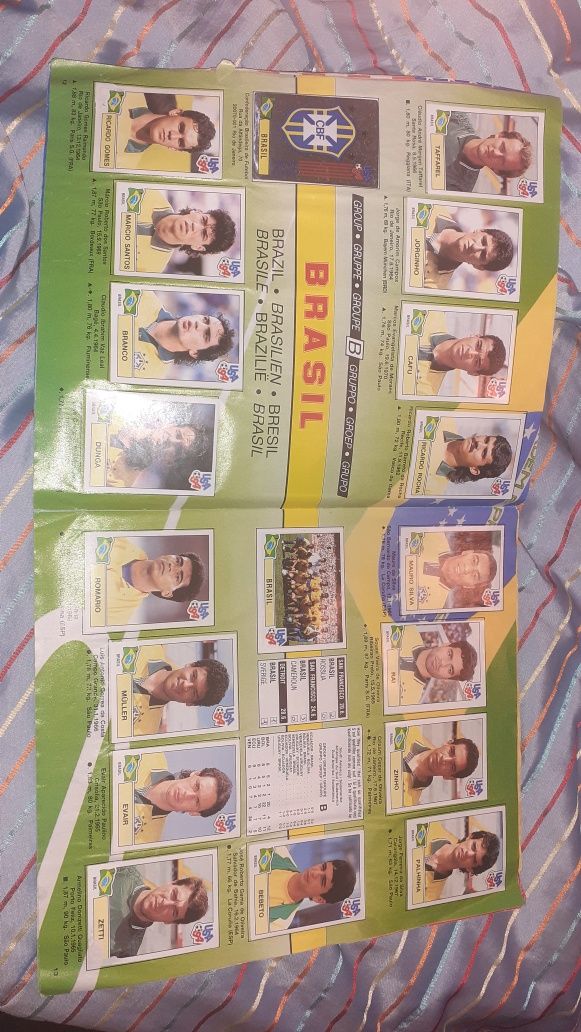 Caderneta USA 1994 Panini futebol mundial