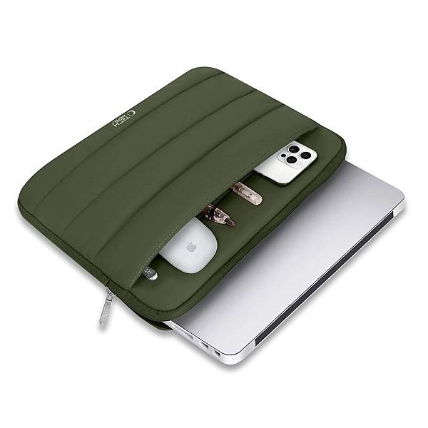 Torba Tech-Protett Fluffy na laptopa 13-14 - zielona