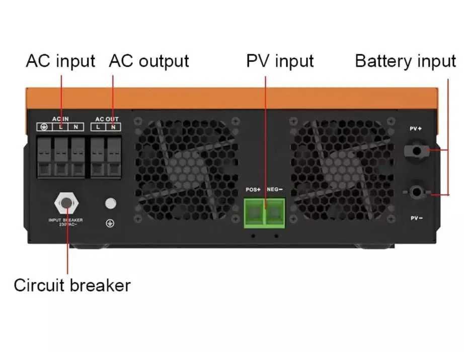 Гибридный Инвертор 6.2 кВт POWMR 48V/Доставка / Наложка -POW-HVM6.2M