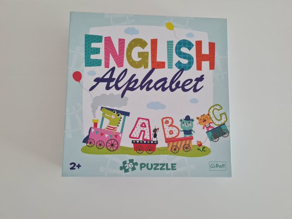 Puzzle pociąg alfabet po angielsku trefl 2+