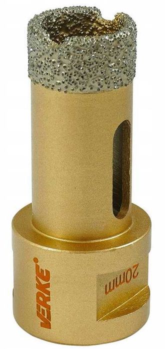 ZESTAW OTWORNIC diamentowych M14, 6-68mm Szlifierka VERKE