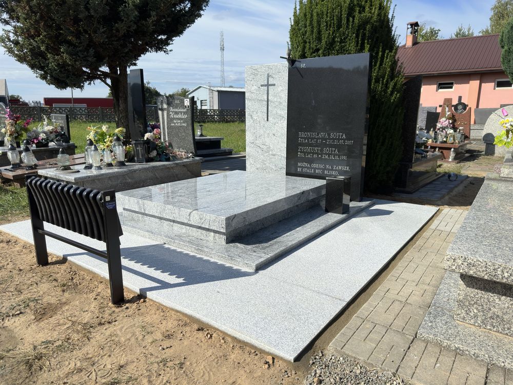 Nagrobki, pomniki, podnoszenia, rozbiórki, parapety, blaty MSTONE ŁÓDŹ