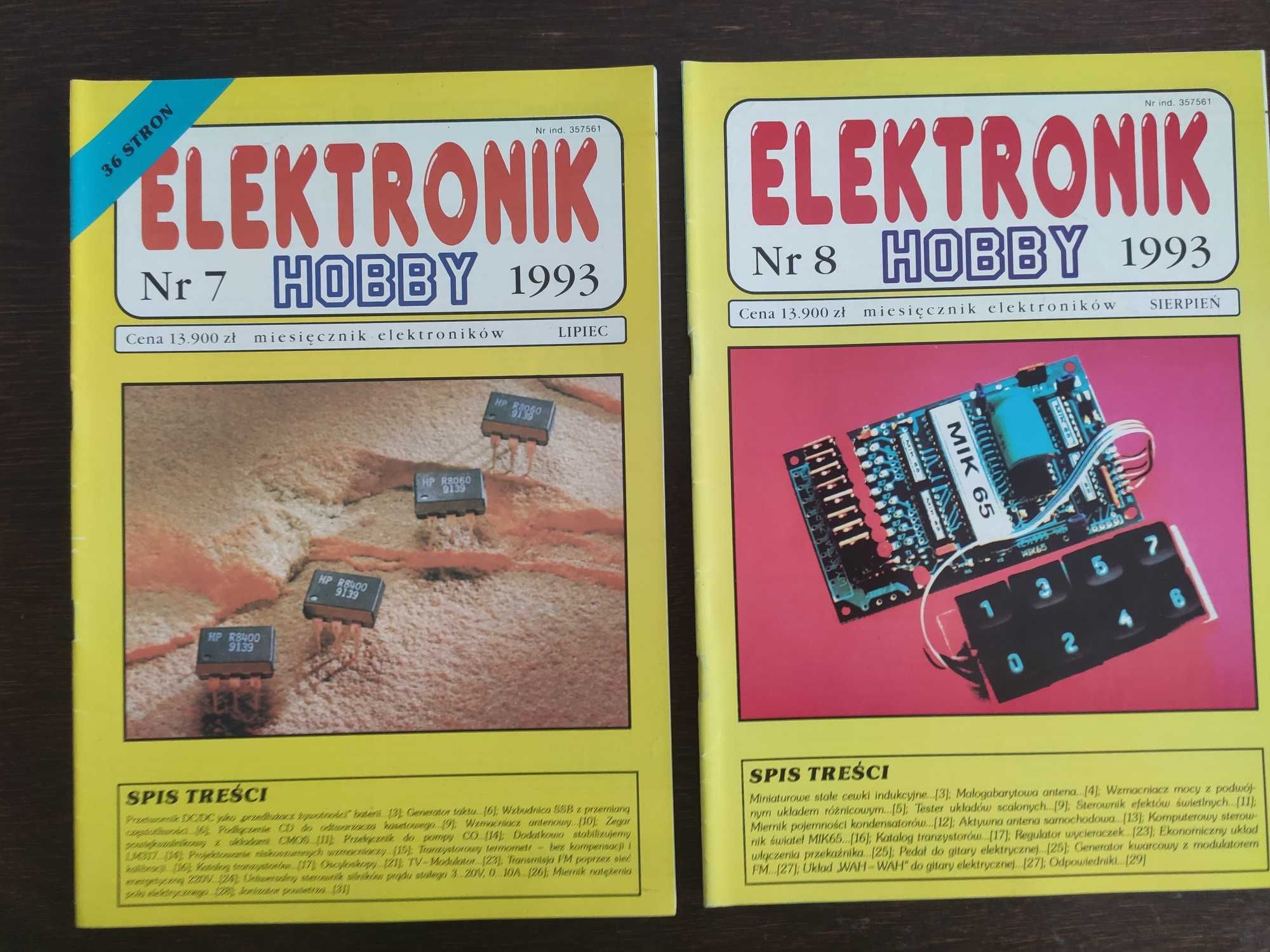 Elektronik Hobby - numery z lat 1992 i 1993