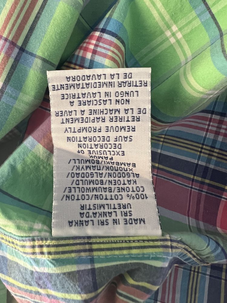 Męska koszula w kratę Ralph Lauren XL