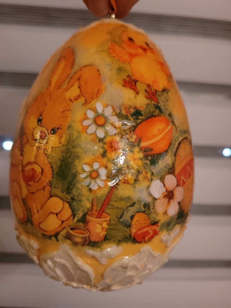 Jajo świąteczne ręcznie zdobione