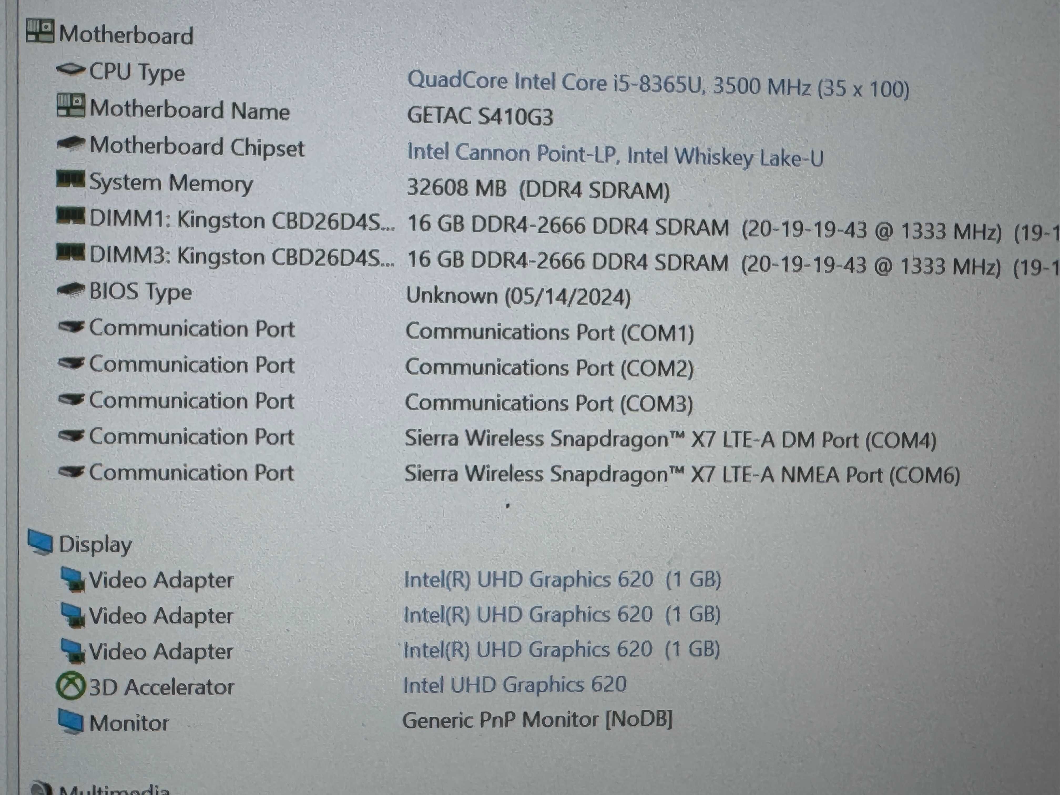 Getac S410 G3 i5-8365U/32/512/FHD IPS/LTE захищений ноутбук ЗСУ (№7)