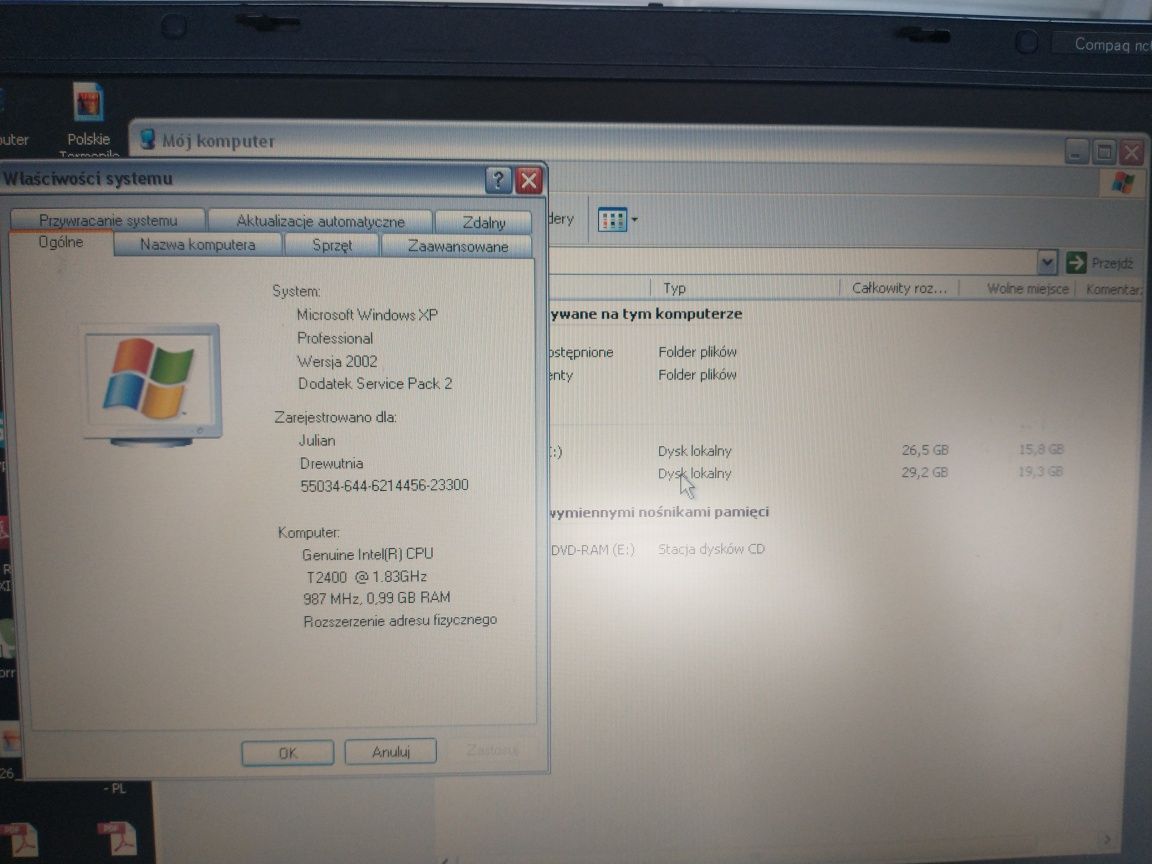 Laptop HP Compaq nc 6320 Duo