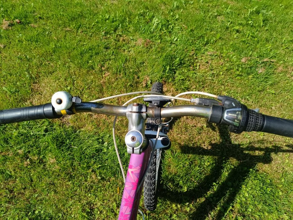 Rower damski – fioletowo-różowy – 350 zł (możliwość negocjacji)