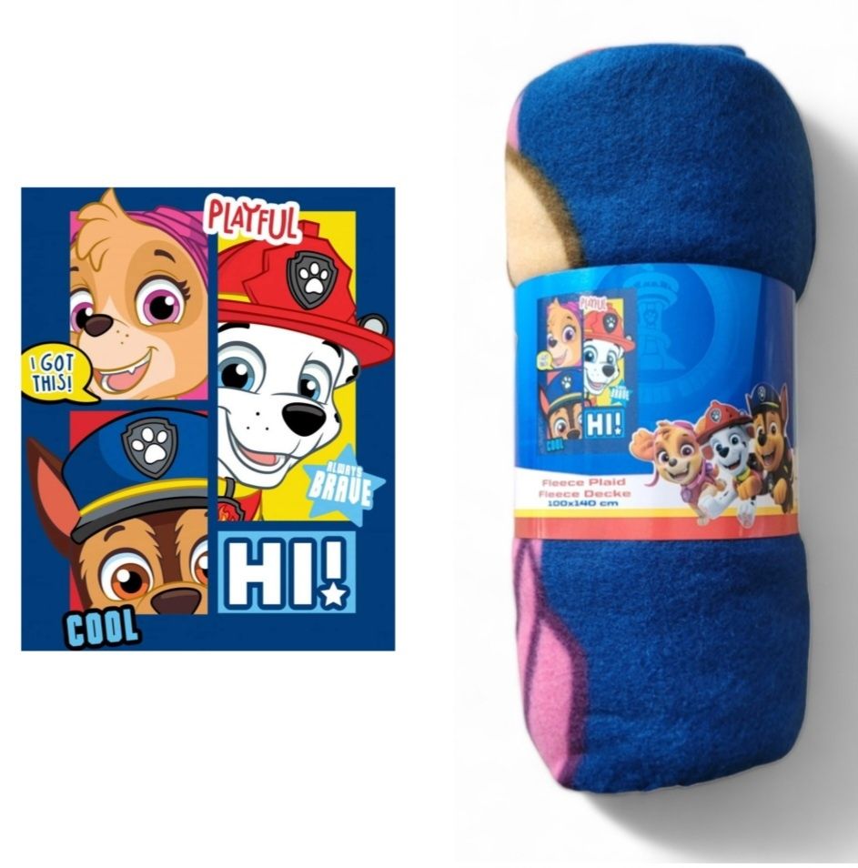 psi patrol koc 100x140 kocyk polarowy paw patrol marshall skye