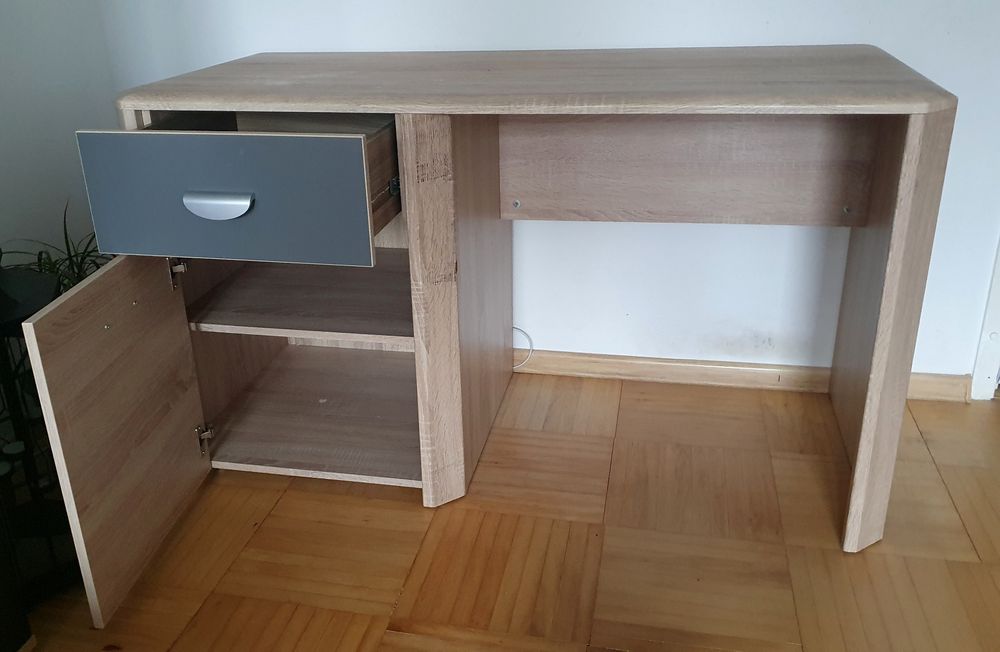Biurko YOOP Dąb Sonoma/Szary Mat