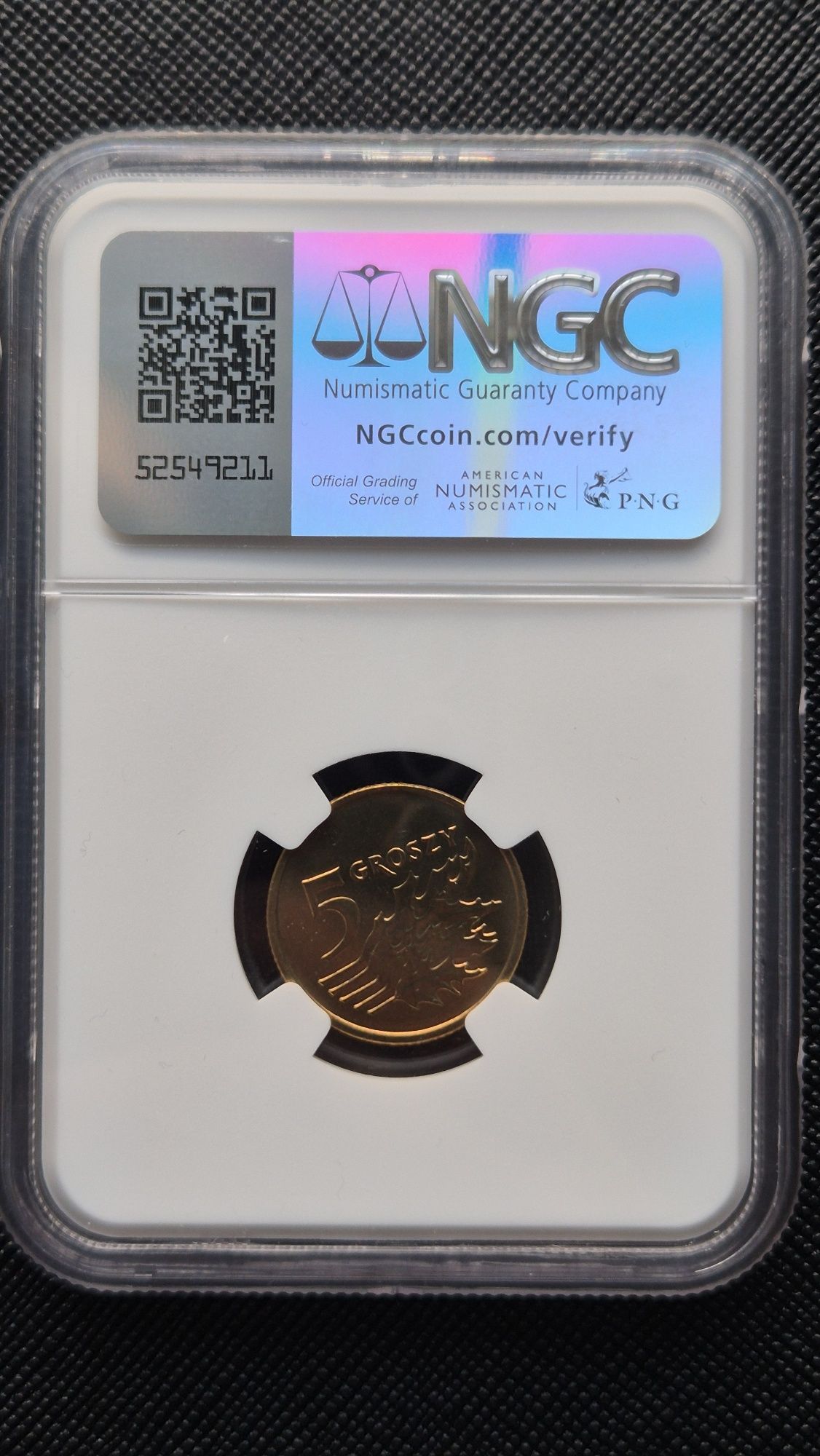 5 groszy 2003 NGC MS67 Top Pop