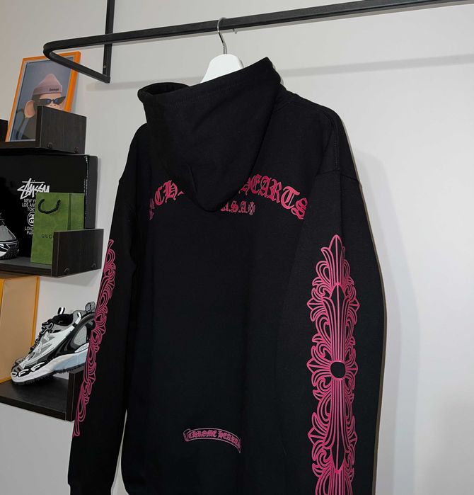 Худі Chrome Hearts чорного кольору
