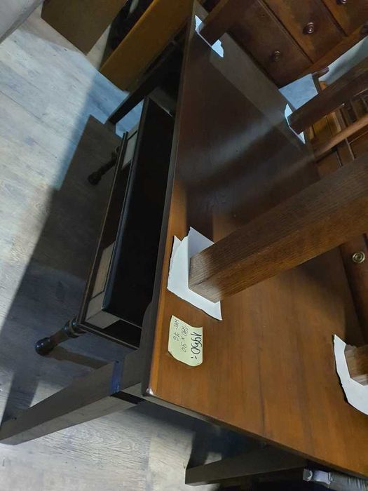 Piękny stół nierozkładany drewniany tekowy kolonialny solidny FV DOWÓZ