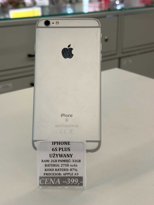iPhone 6S Plus 32GB Bat 87% Topcase Vivo *Raty 0%*