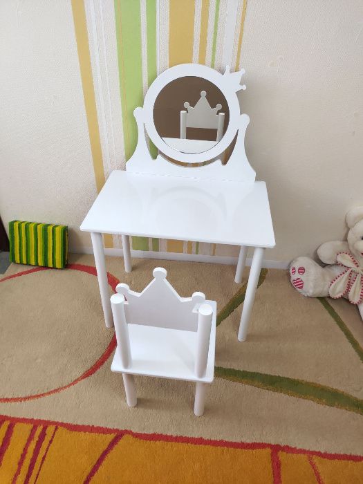 Туалетной столик, детское Трюмо единорог, unicorn. Зеркало в детскую