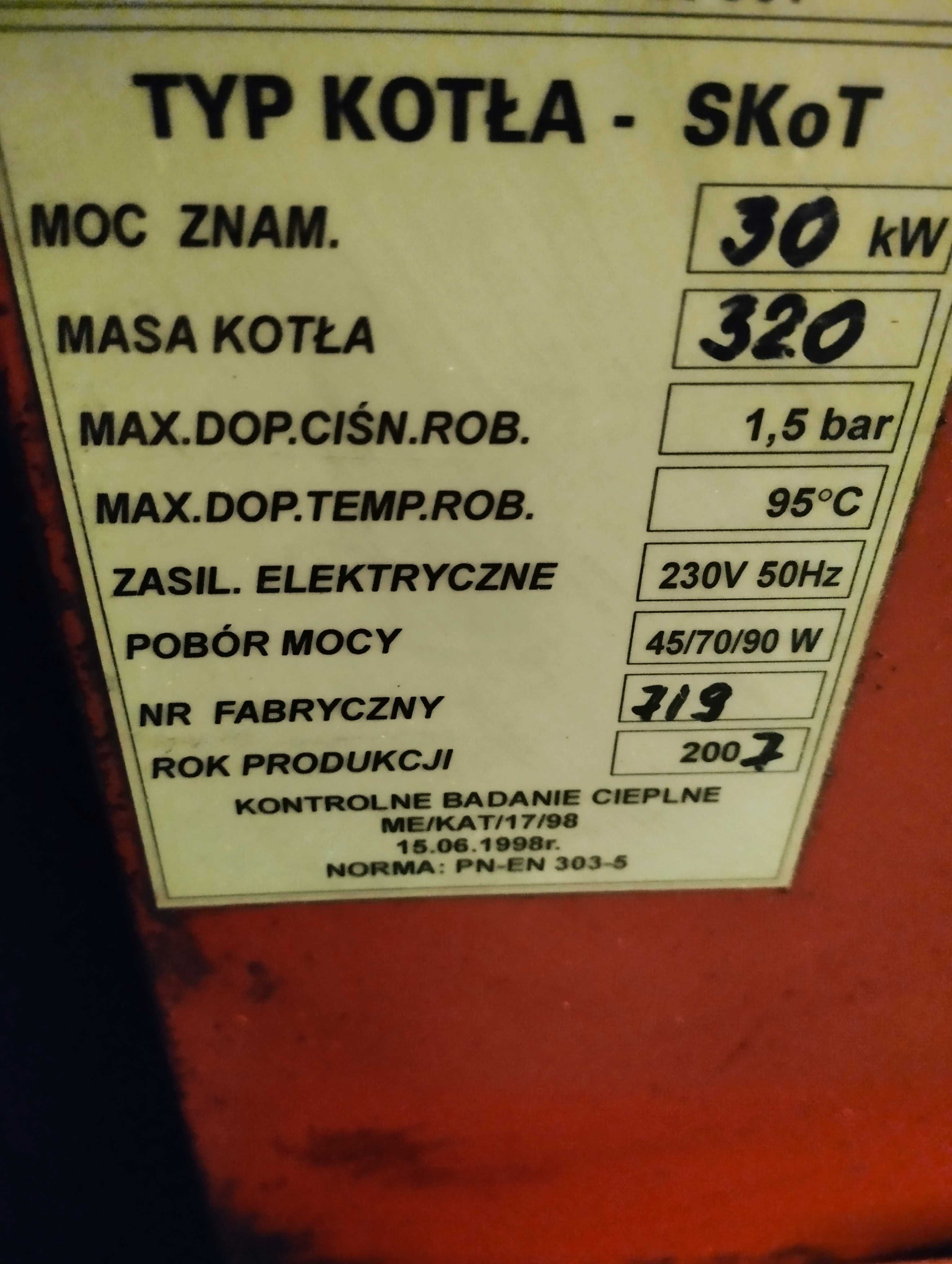 Części do pieca 30 KW