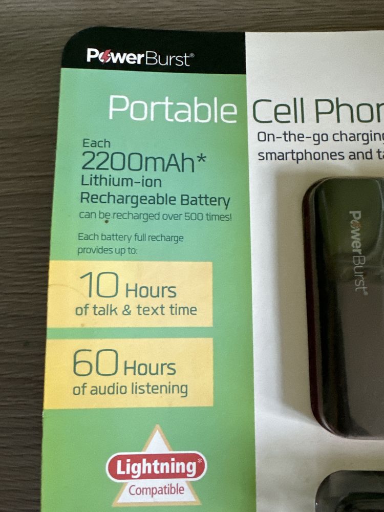 Powerbank zestaw 3 sztuk, 2200mah x 3