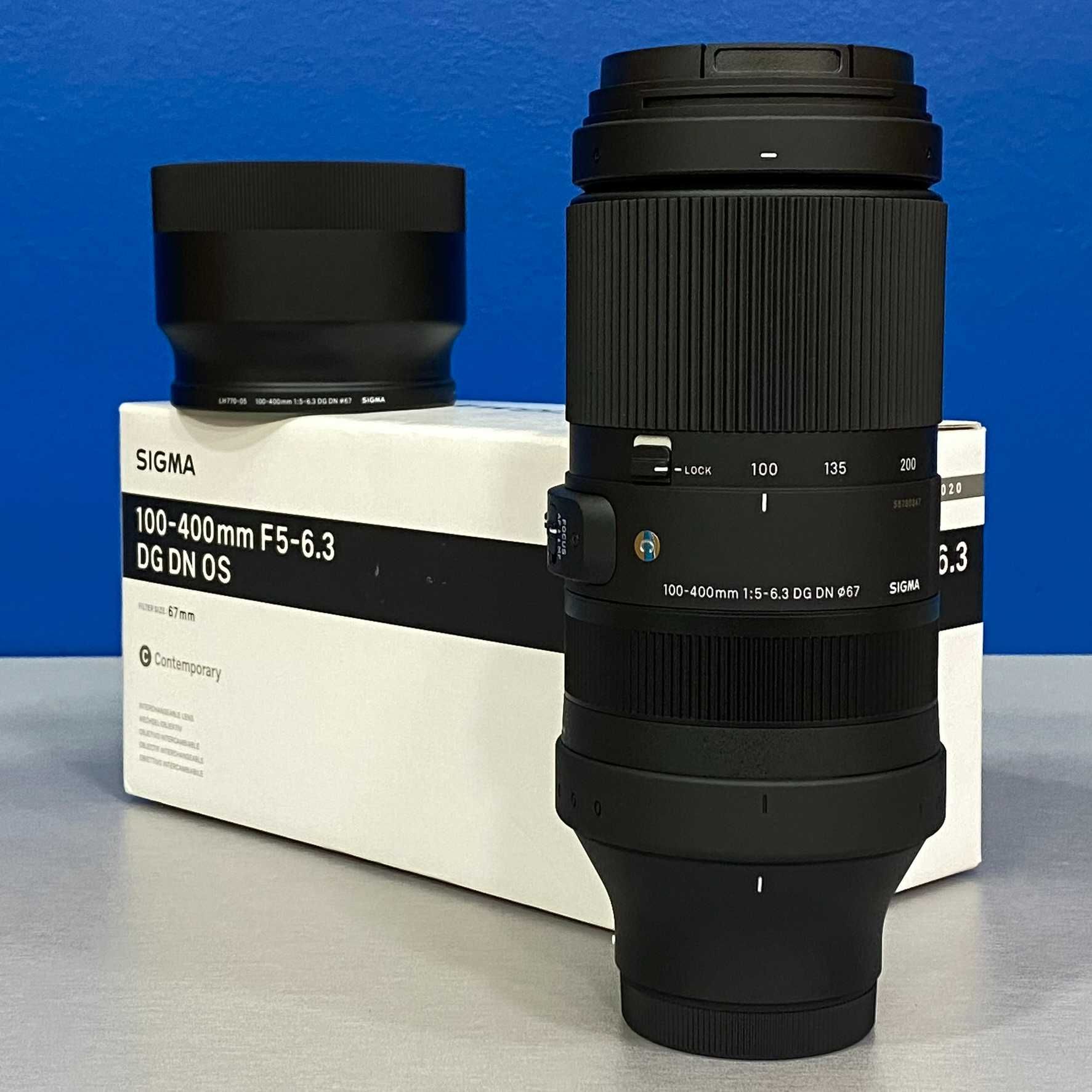 Sigma 100-400mm f/5-6.3 DG DN OS (Sony FE) - NOVA - 5 ANOS DE GARANTIA