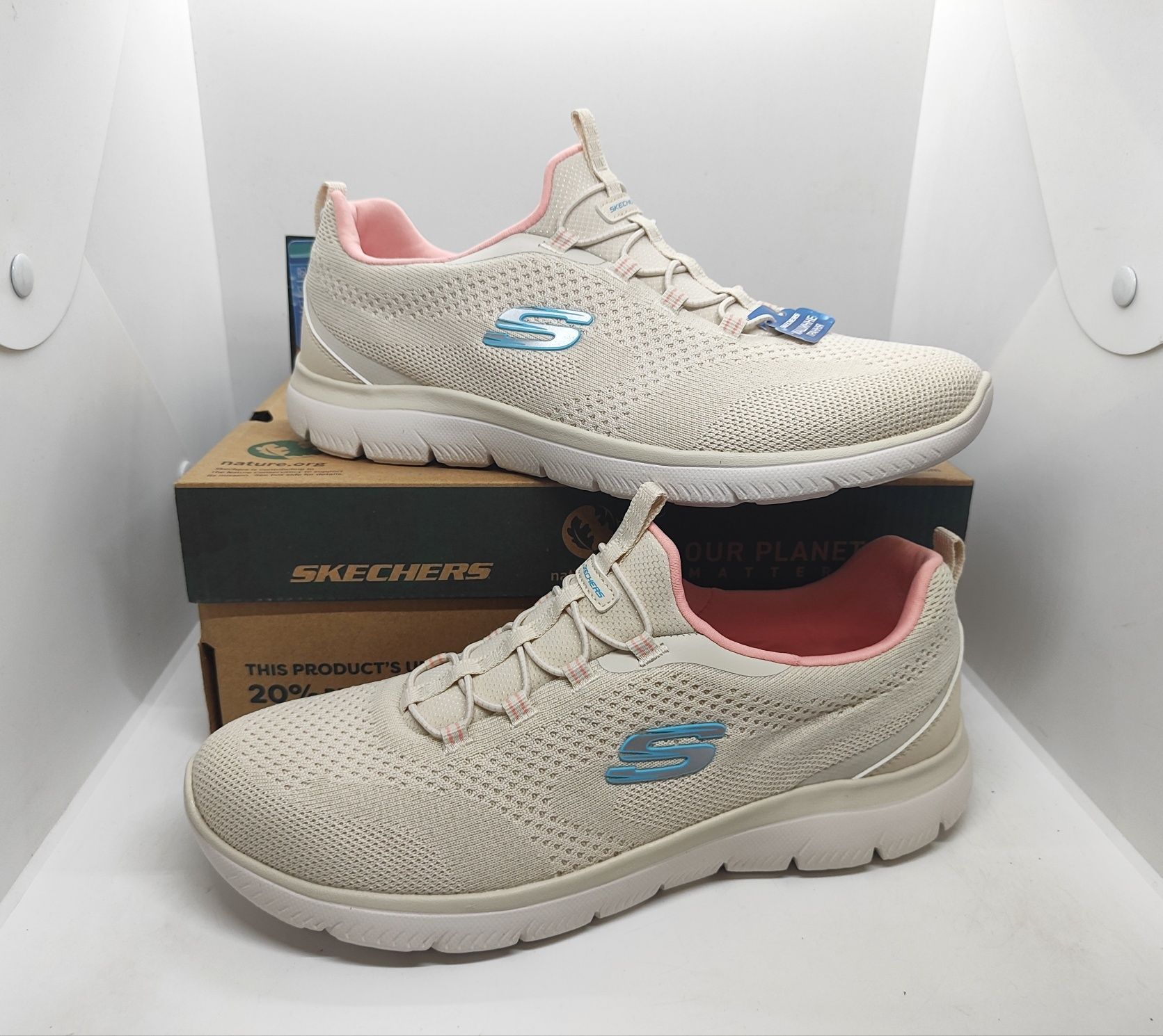 Легкие 27,5см кроссовки слипоны Skechers Memory Foam оригинал