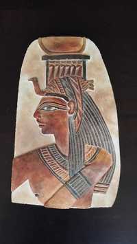 Płaskorzeźba egipska, obrazek, ozdoba