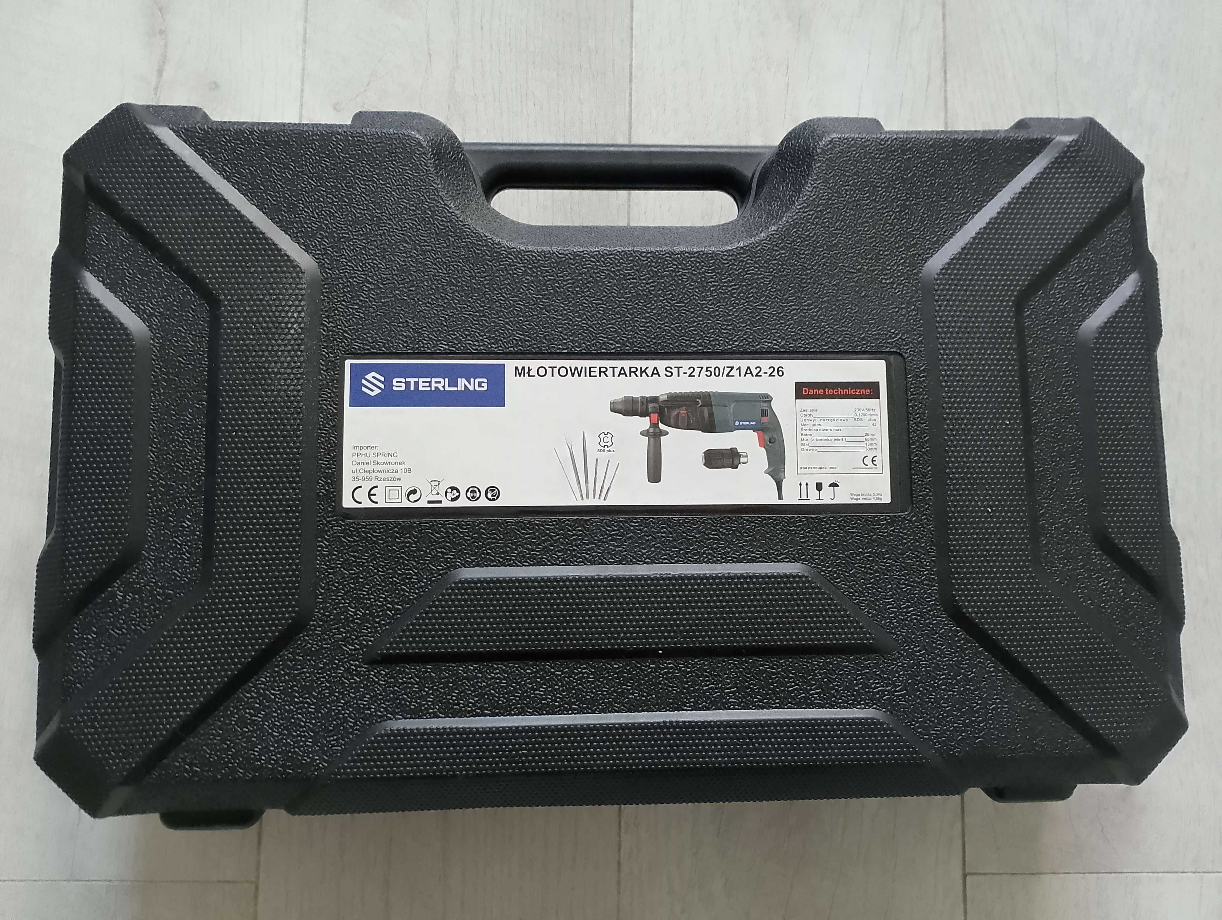 Młotowiertarka Wiertarka Młot Udarowy 2750W SDS+ Zestaw
