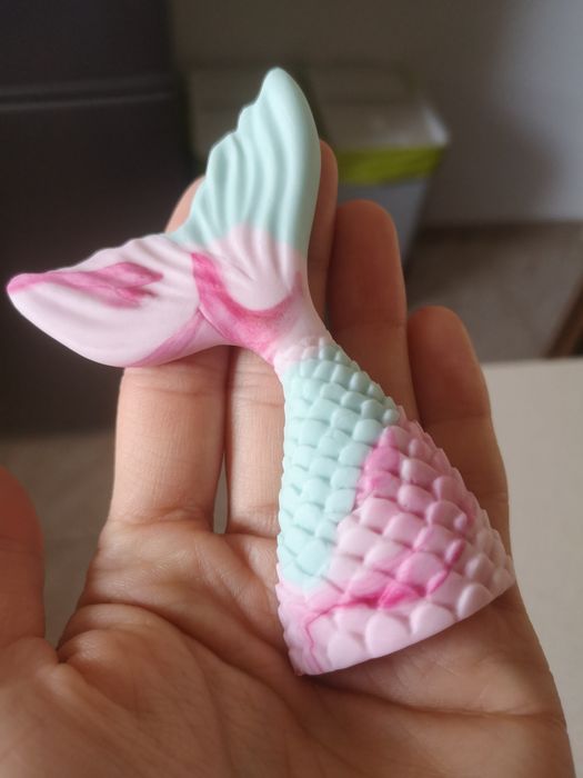 Ozdoby z masy cukrowej na tort syrenka ogon ryby ocean morze muszelki