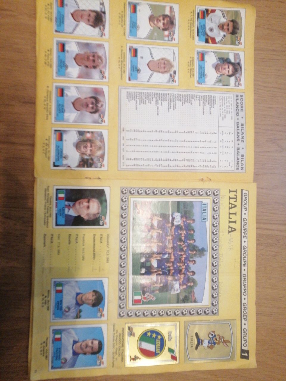 Caderneta de cromos panini euro 88