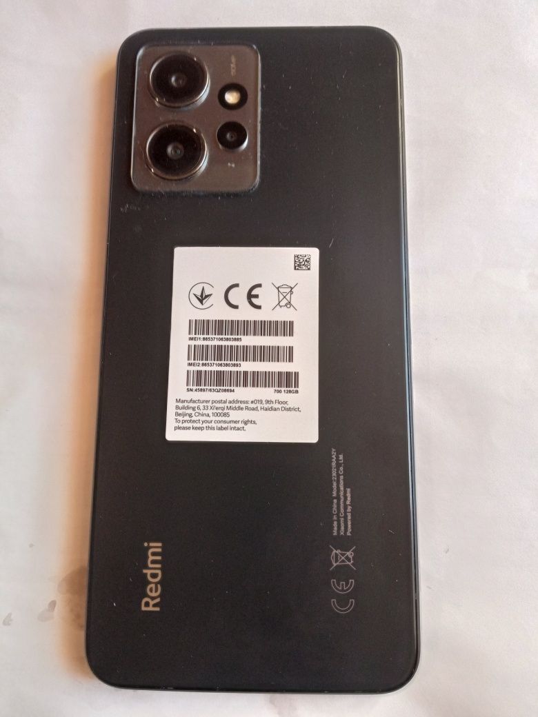 Xiaomi redmi note 12 onyx grey