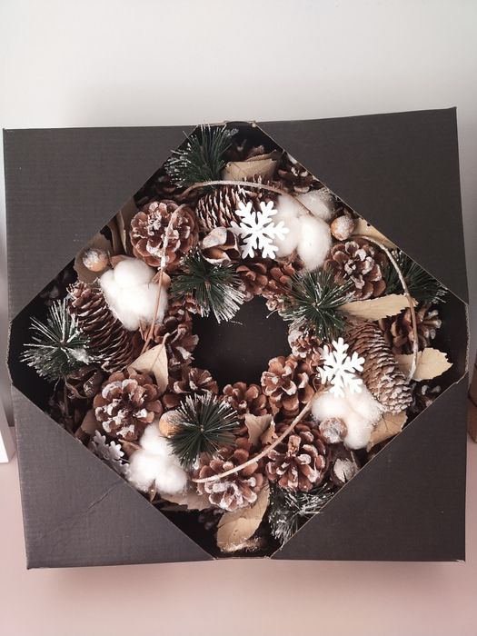 Wianek stroik świąteczny