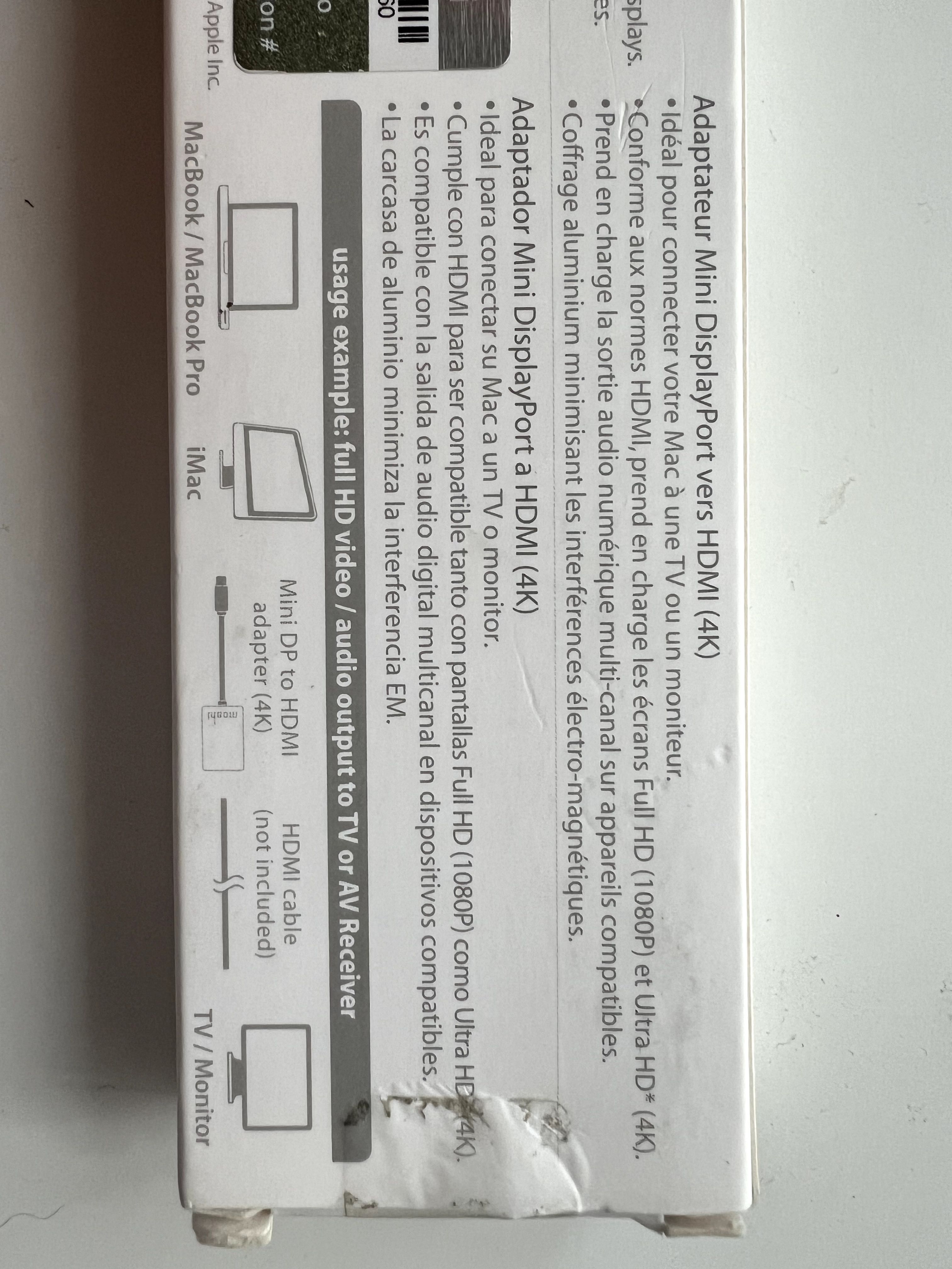 Moshi NOWE! Przejściówka Mini DP na HDMI Adapter 4K