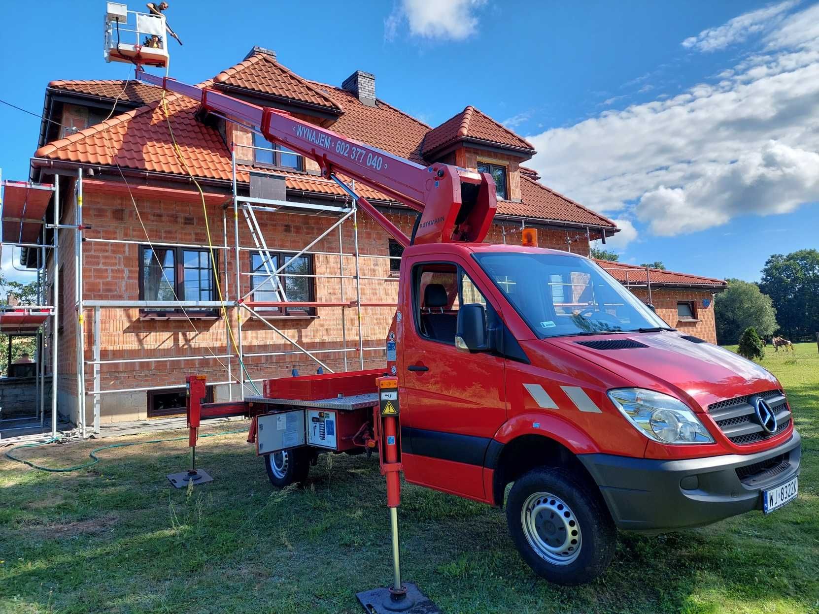 Podnośnik Koszowy 22m,  wycinka drzew,, Warszawa  //zielonausługa.pl//